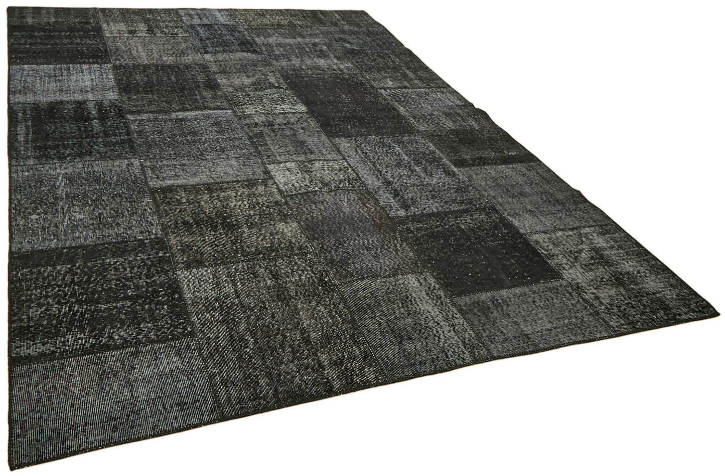 8x11 Black Patchwork Rug- 43253
