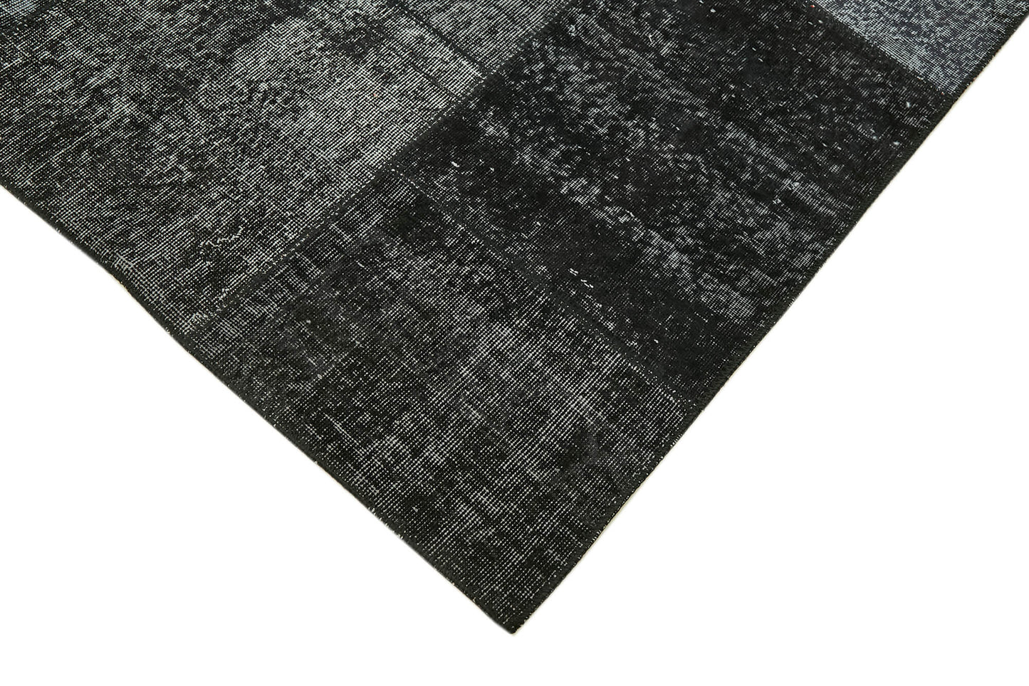 8x11 Black Patchwork Rug- 43253
