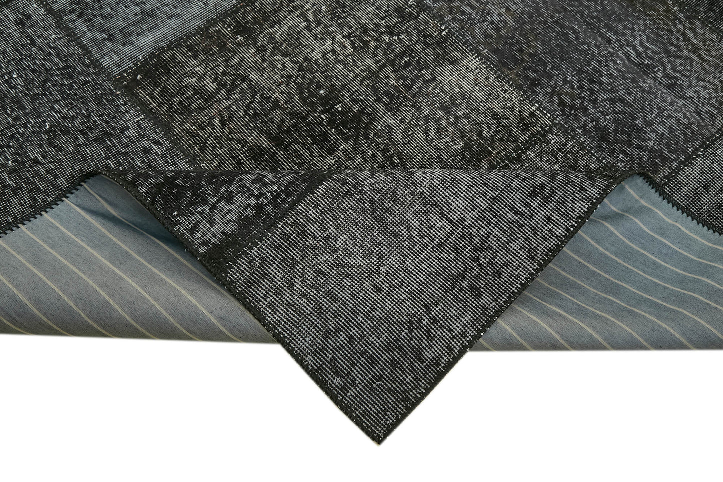 8x11 Black Patchwork Rug- 43253