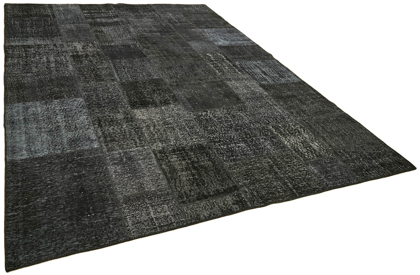 8x11 Black Patchwork Rug- 43254
