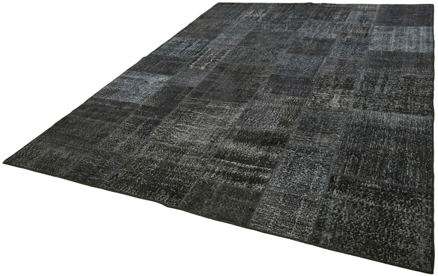 8x11 Black Patchwork Rug- 43254