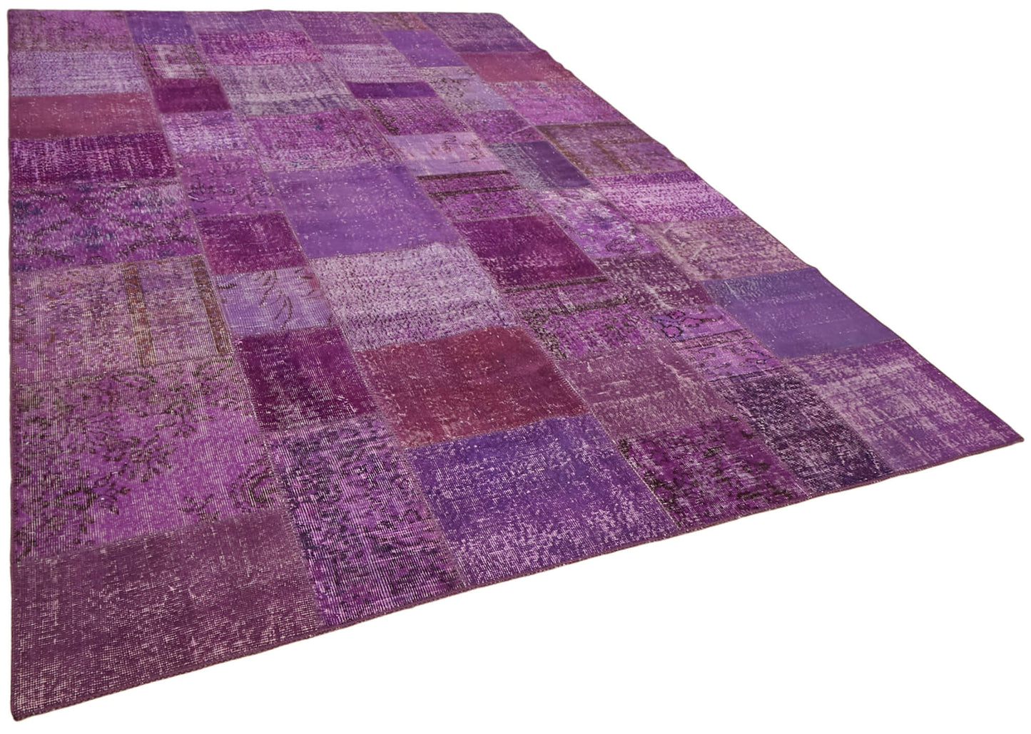 8x11 Purple Patchwork Rug- 43255