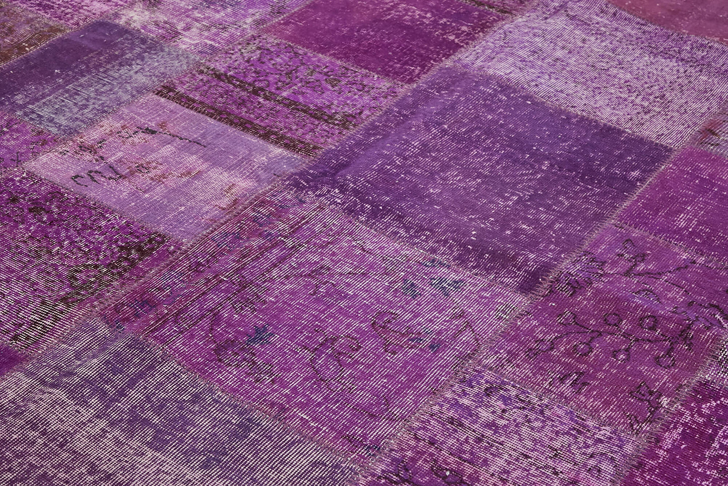 8x11 Purple Patchwork Rug- 43255