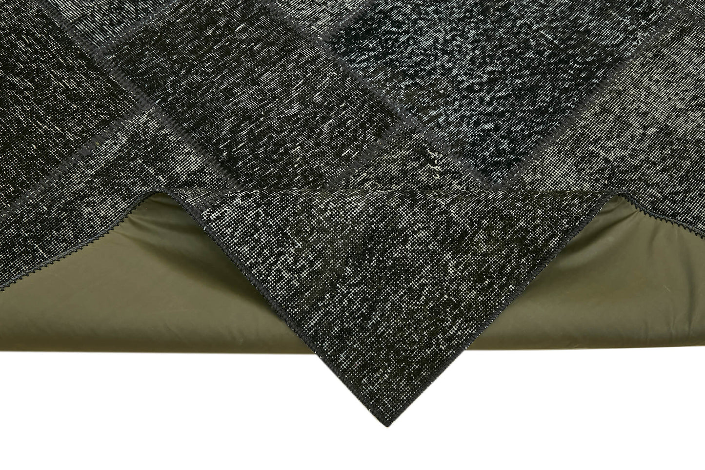 8x11 Black Patchwork Rug- 43257