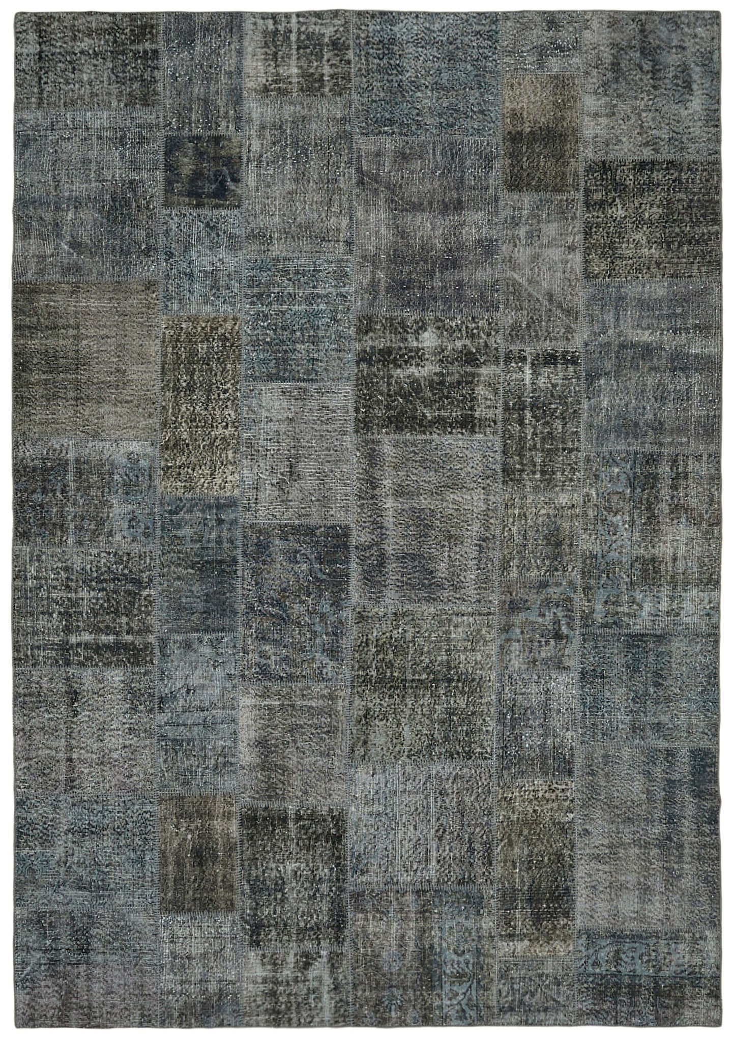 8x11 Grey Patchwork Rug- 43262