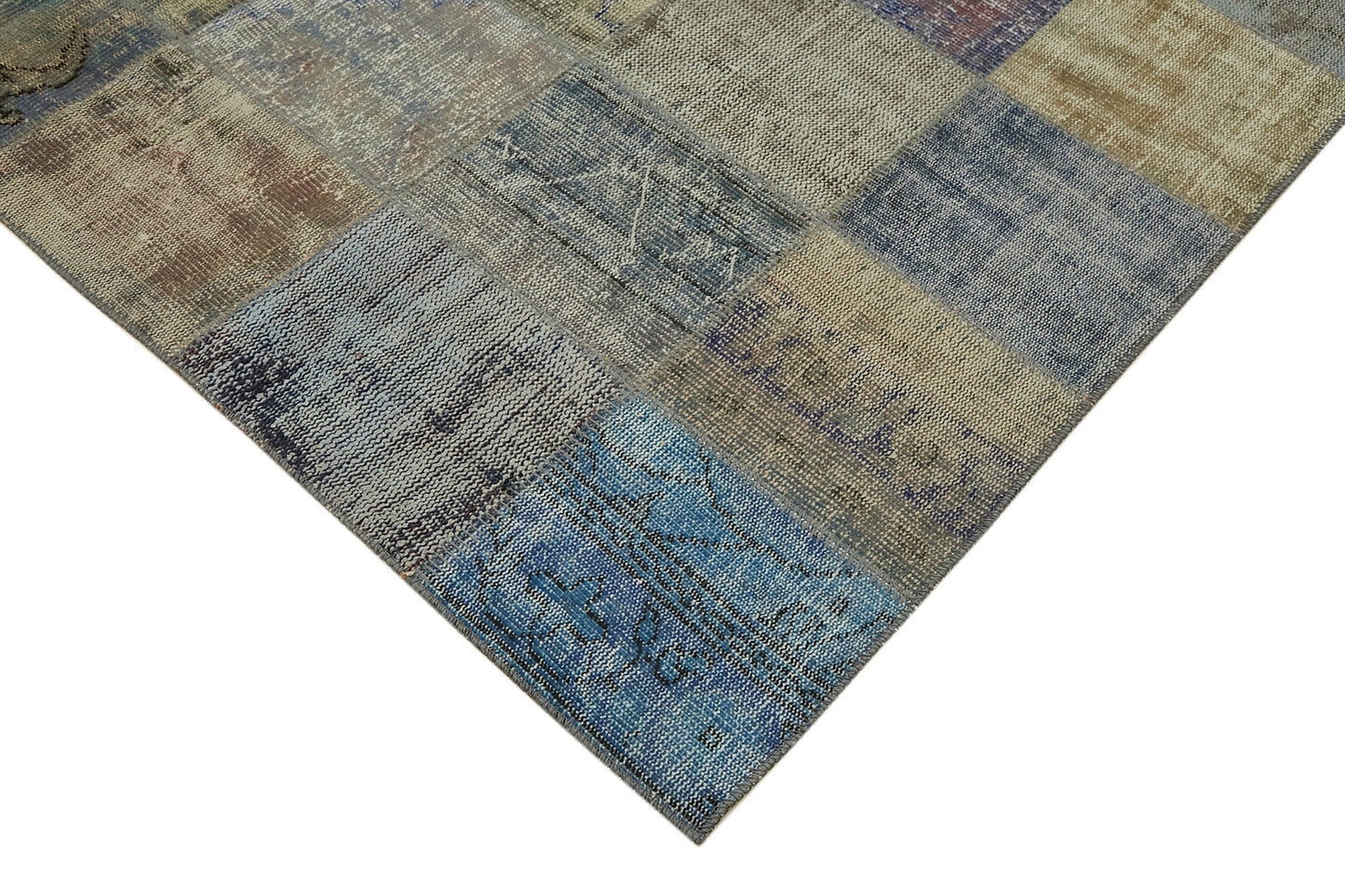 8x11 Blue Patchwork Rug- 43267