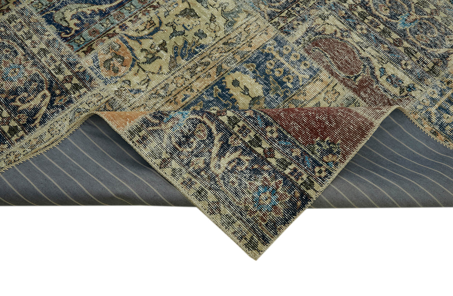 8x12 Beige Patchwork Rug- 43268