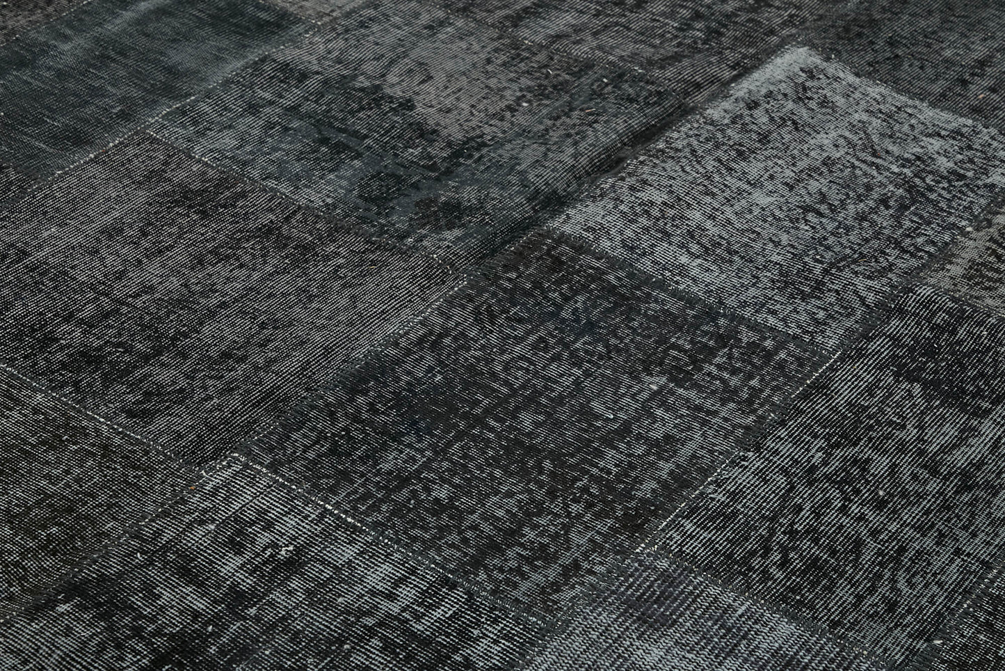 8x11 Black Patchwork Rug- 43270