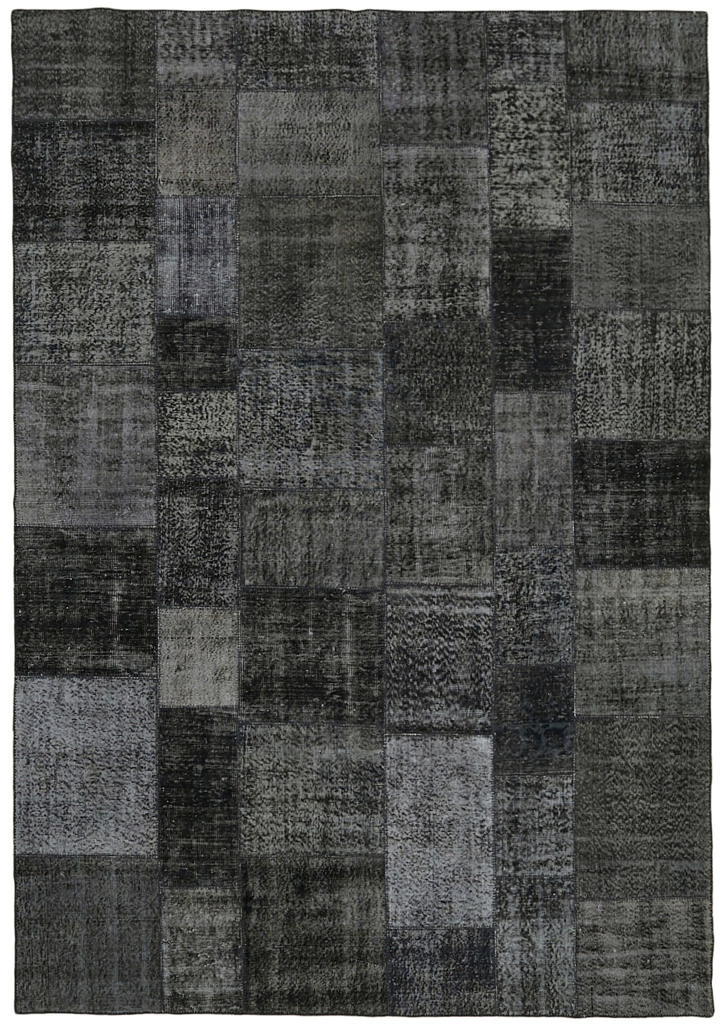 8x11 Black Patchwork Rug- 43271