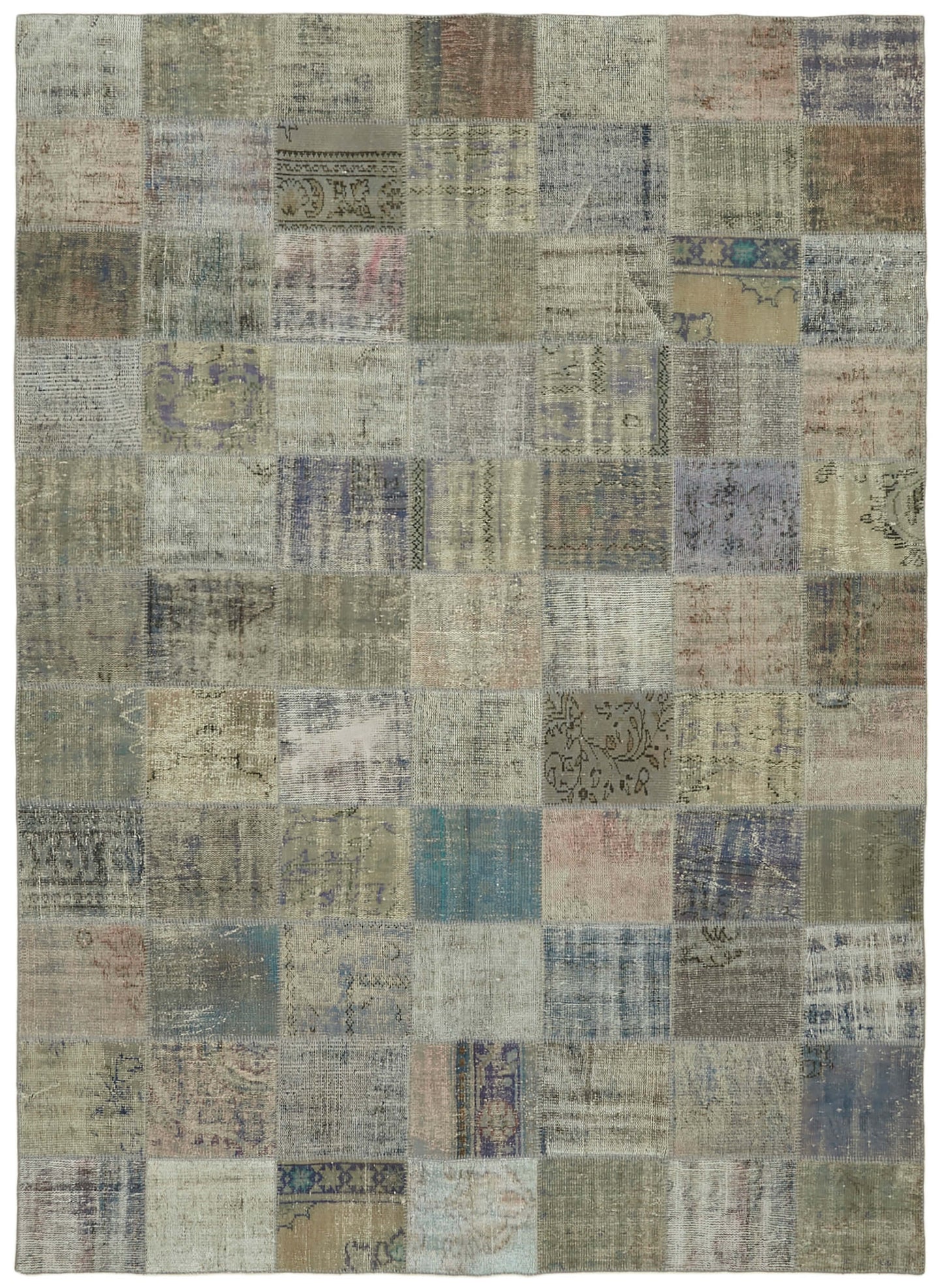 8x11 Grey Patchwork Rug- 43280