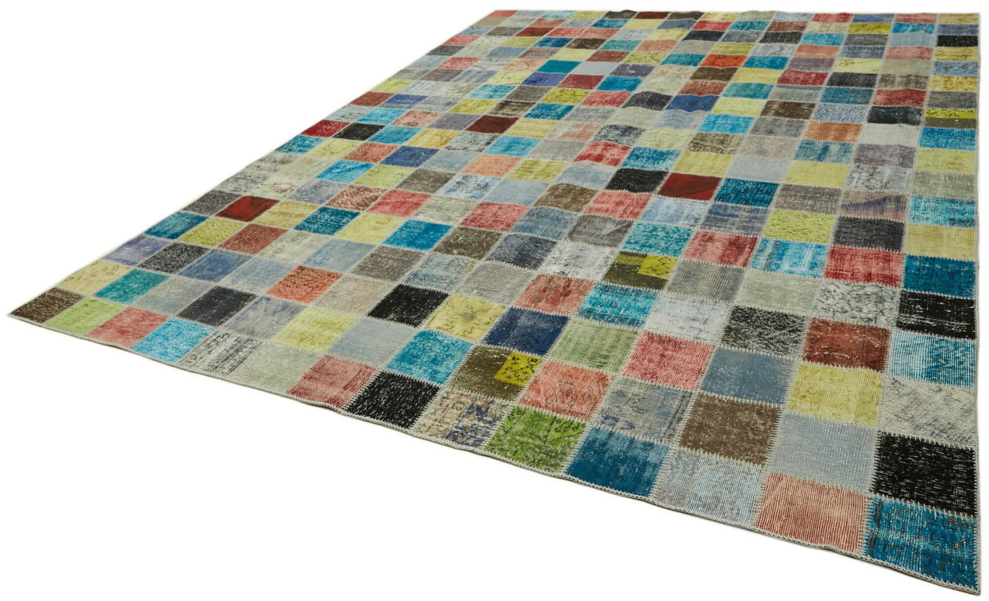 10x13 Multicolor Patchwork Rug - 43291
