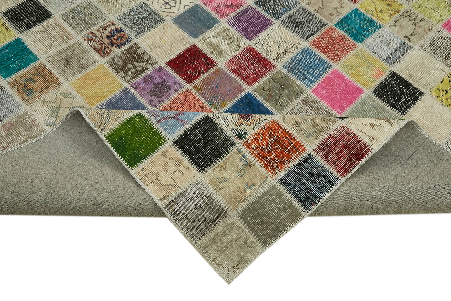 10x13 Multicolor Patchwork Rug - 43298