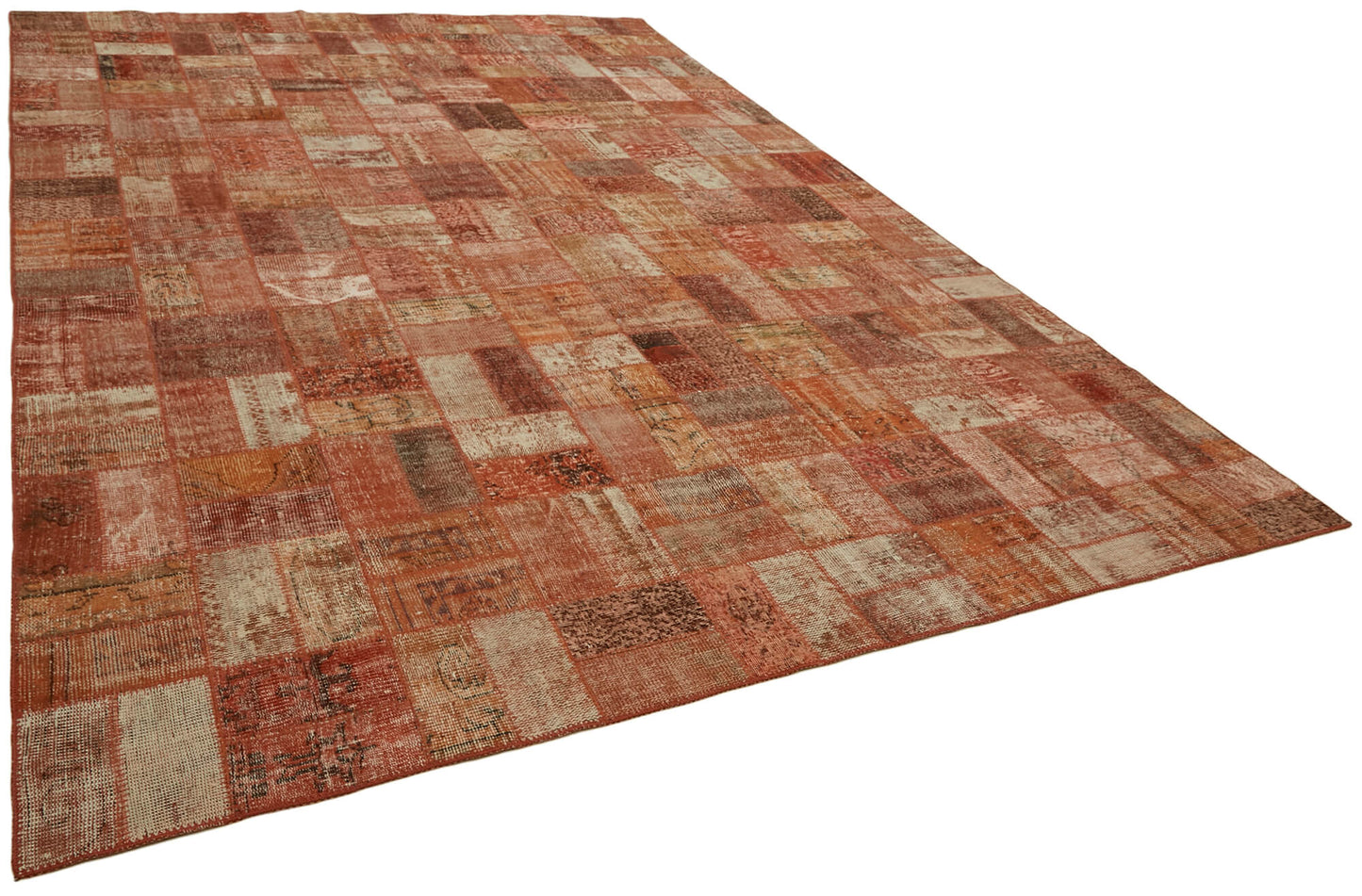 9x14 Orange Patchwork Rug - 43299
