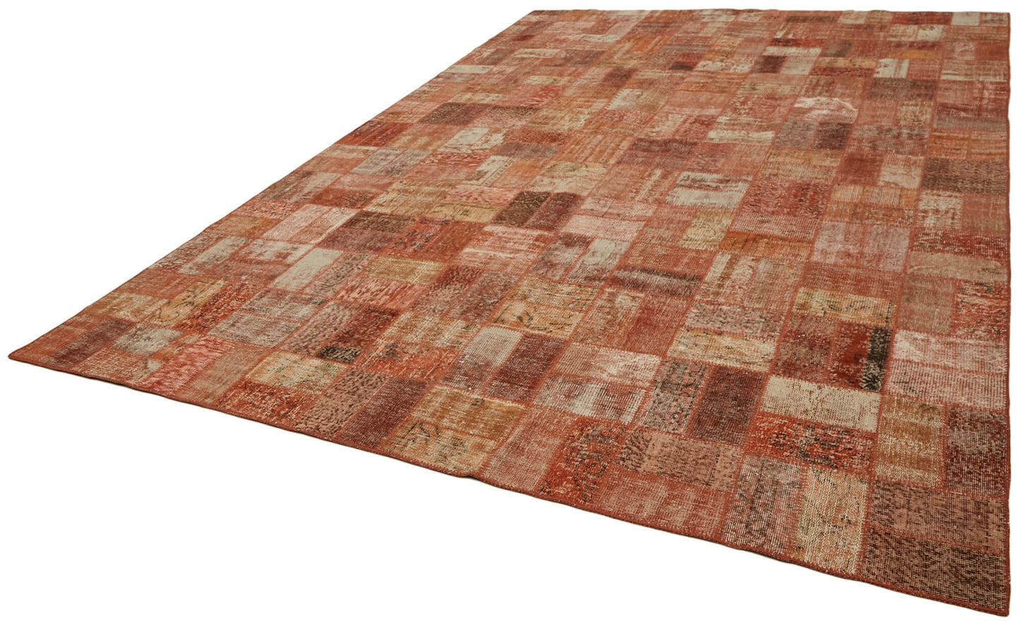 9x14 Orange Patchwork Rug - 43299