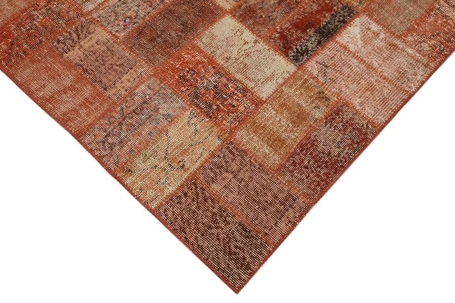 9x14 Orange Patchwork Rug - 43299