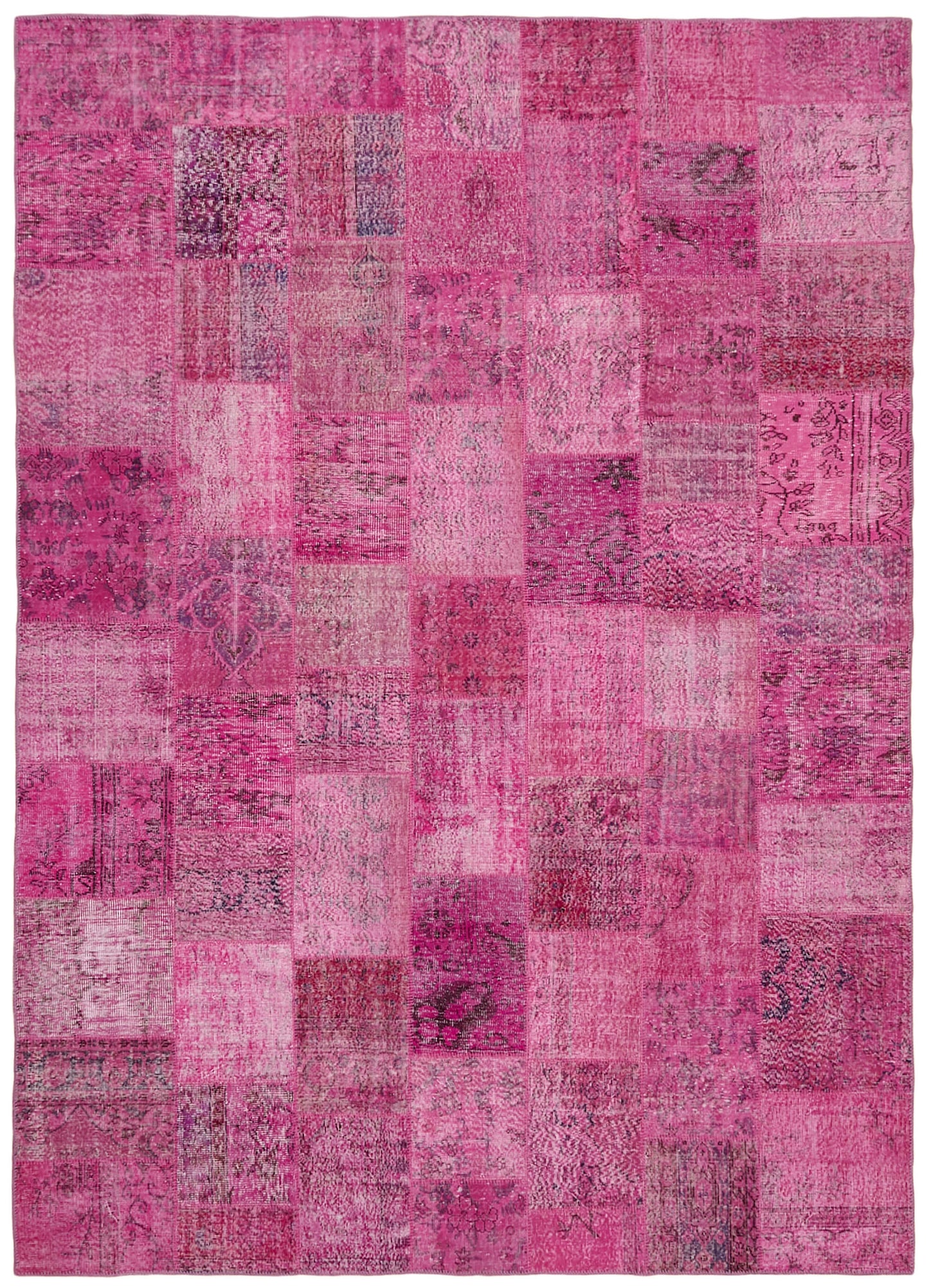 10x13 Pink Patchwork Rug - 43302