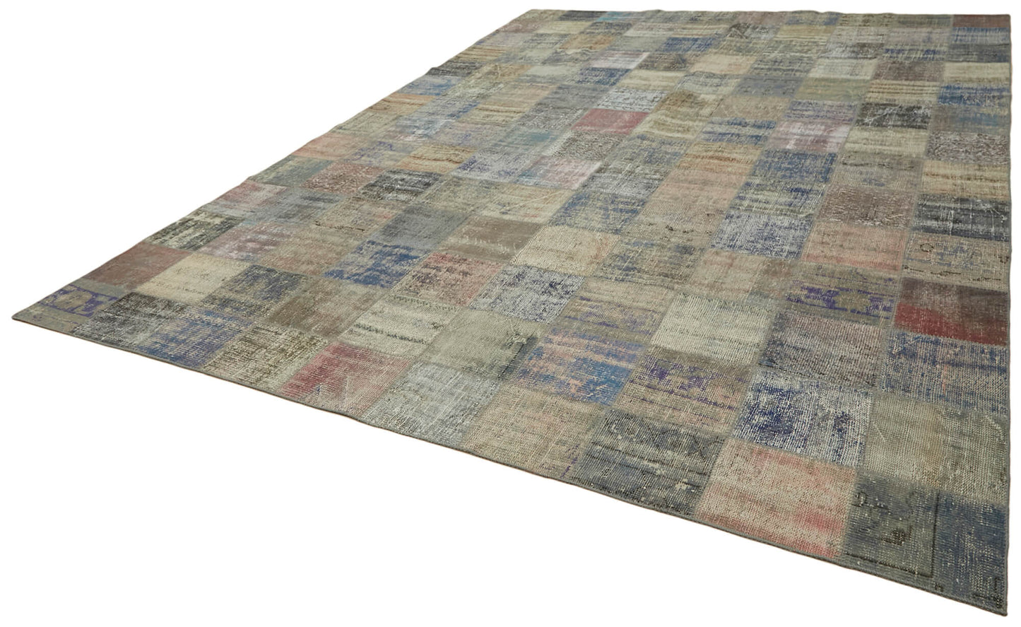 10x13 Grey Patchwork Rug - 43319