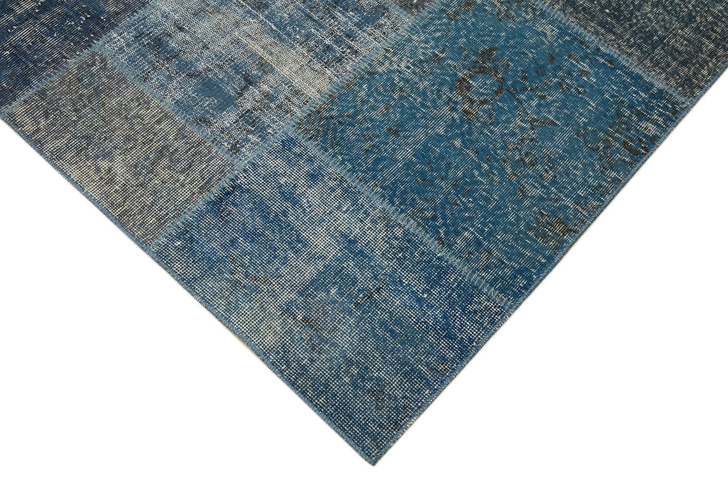 10x13 Blue Patchwork Rug - 43323
