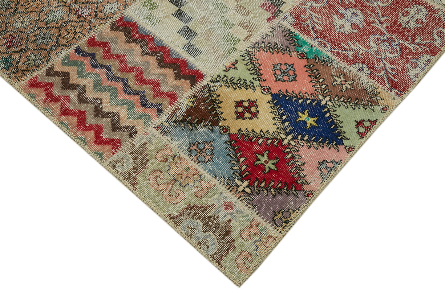 10x13 Beige Patchwork Rug - 43331