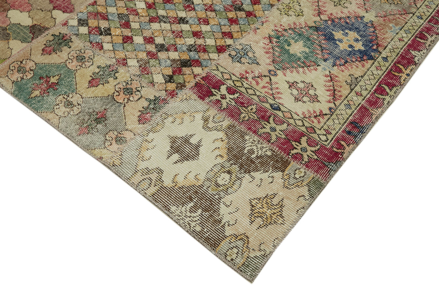 10x13 Beige Patchwork Rug - 43332