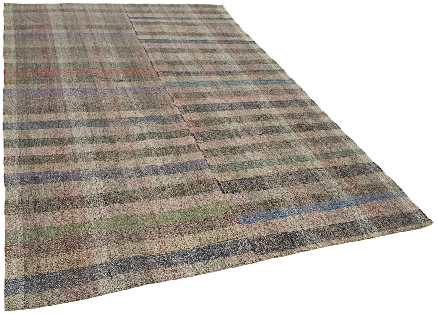 7x10 Multicolor Anatolian Kilim Rug - 43487
