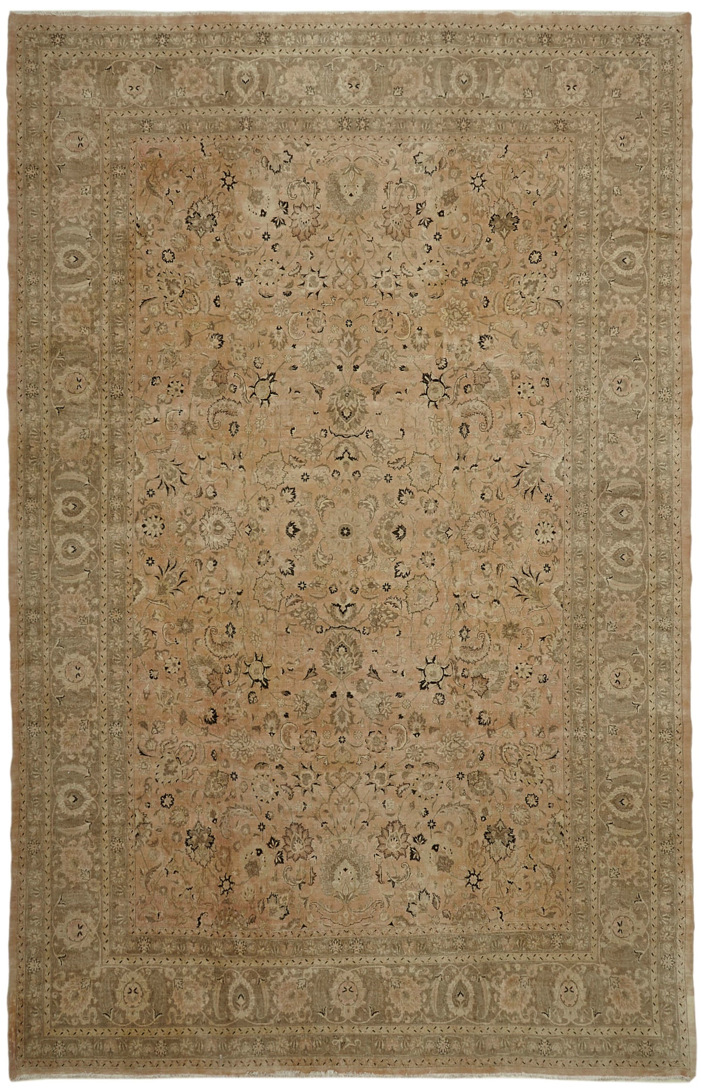 12x19 Beige Oushak Rug - 43504
