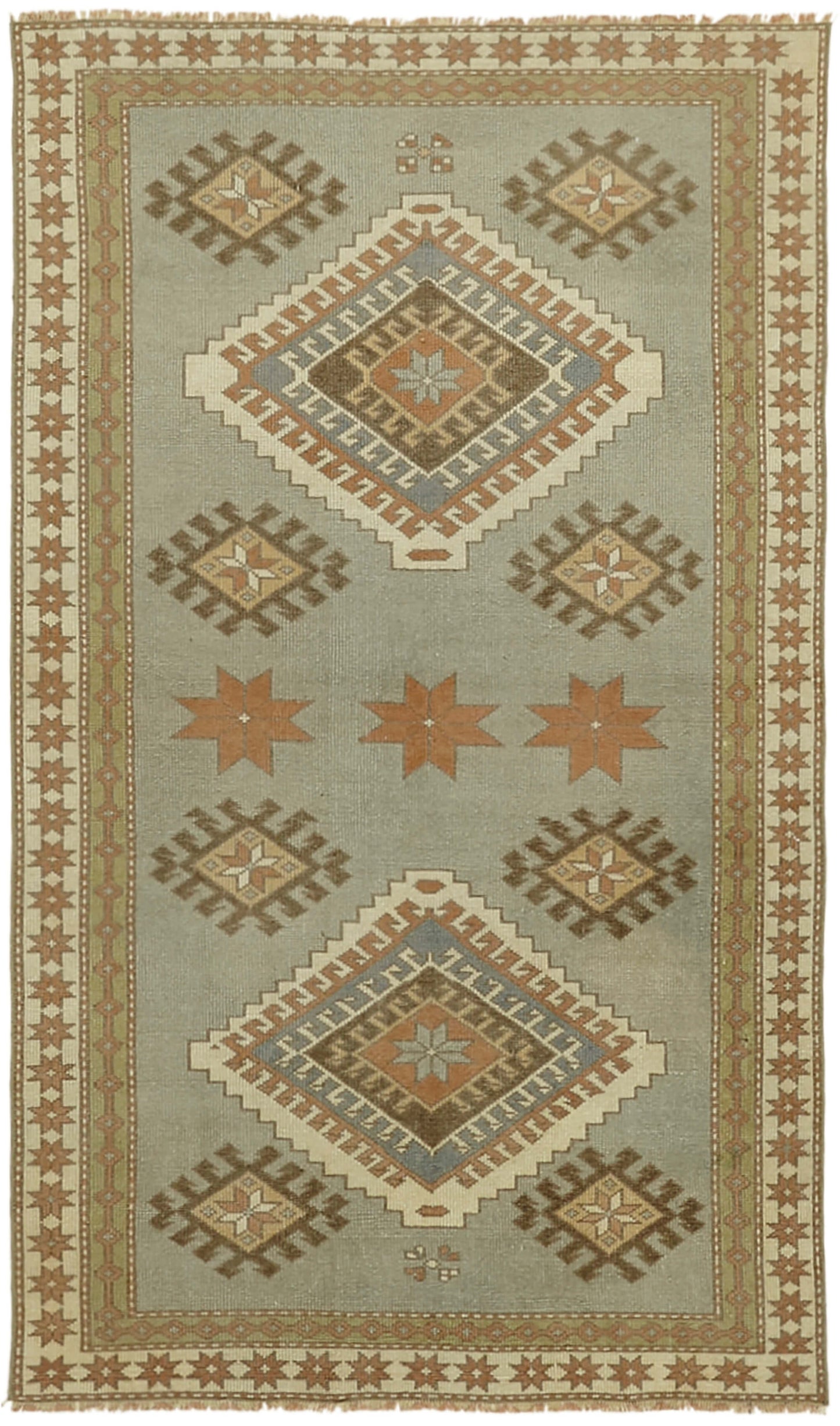 4x7 Blue Anatolian Runner Rug - 43654