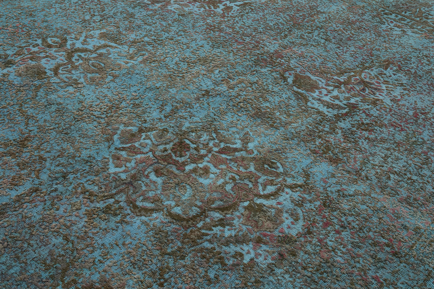 10x12 Blue Overdyed Large Area Rug - 43986