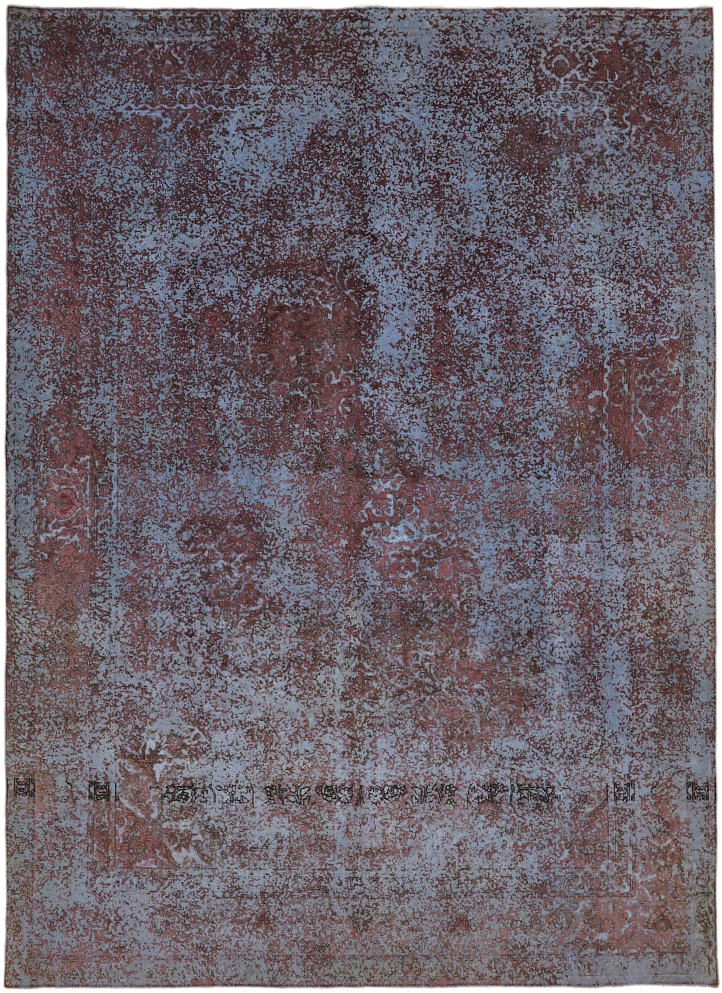 10x13 Purple Overdyed Large Area Rug - 44009