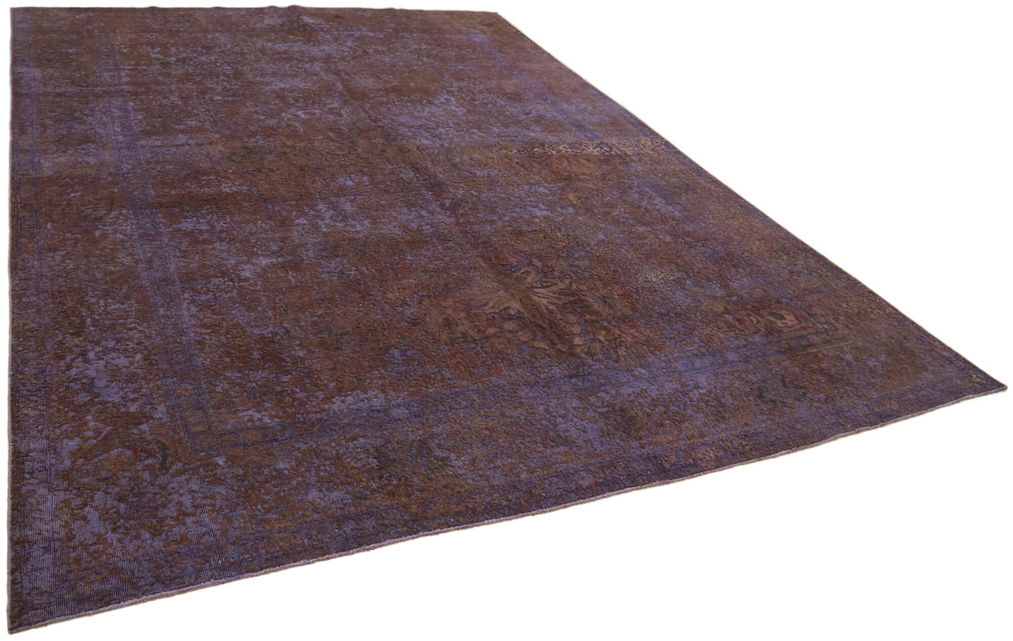 10x13 Purple Overdyed Large Area Rug - 44017