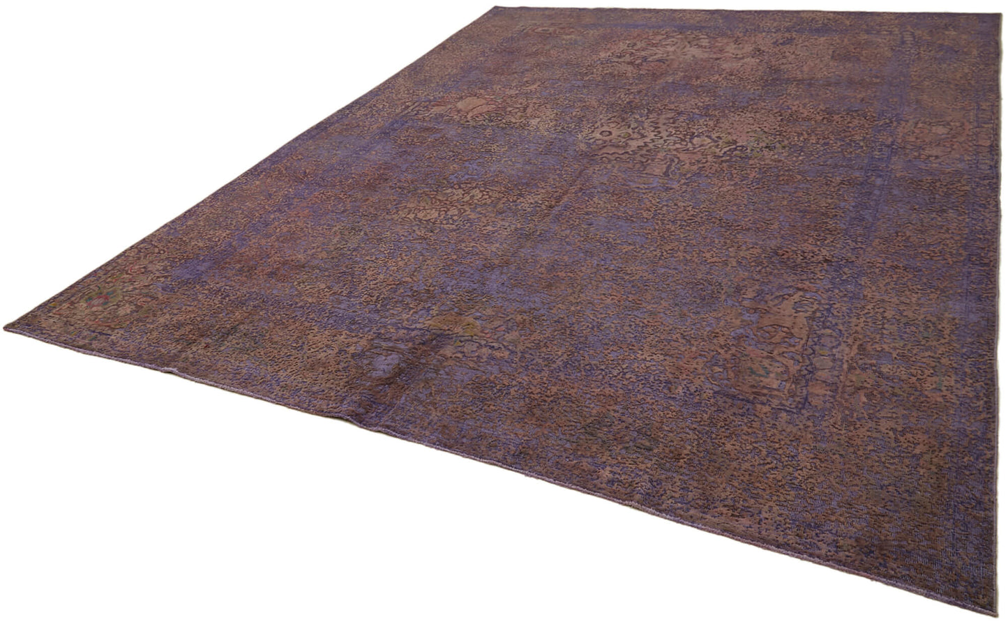 10x13 Purple Overdyed Large Area Rug - 44017