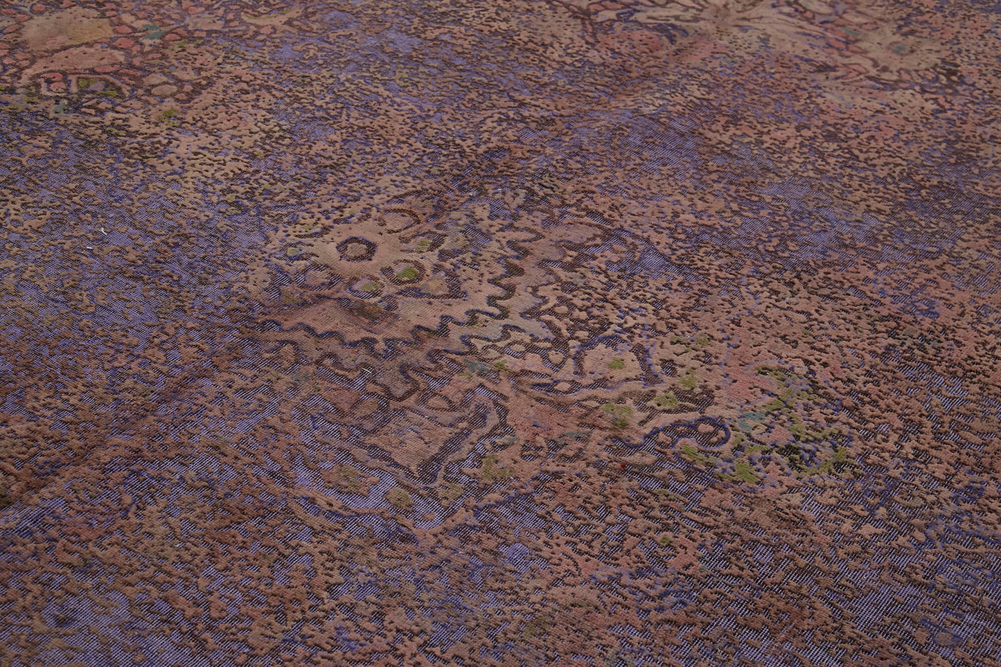 10x13 Purple Overdyed Large Area Rug - 44017