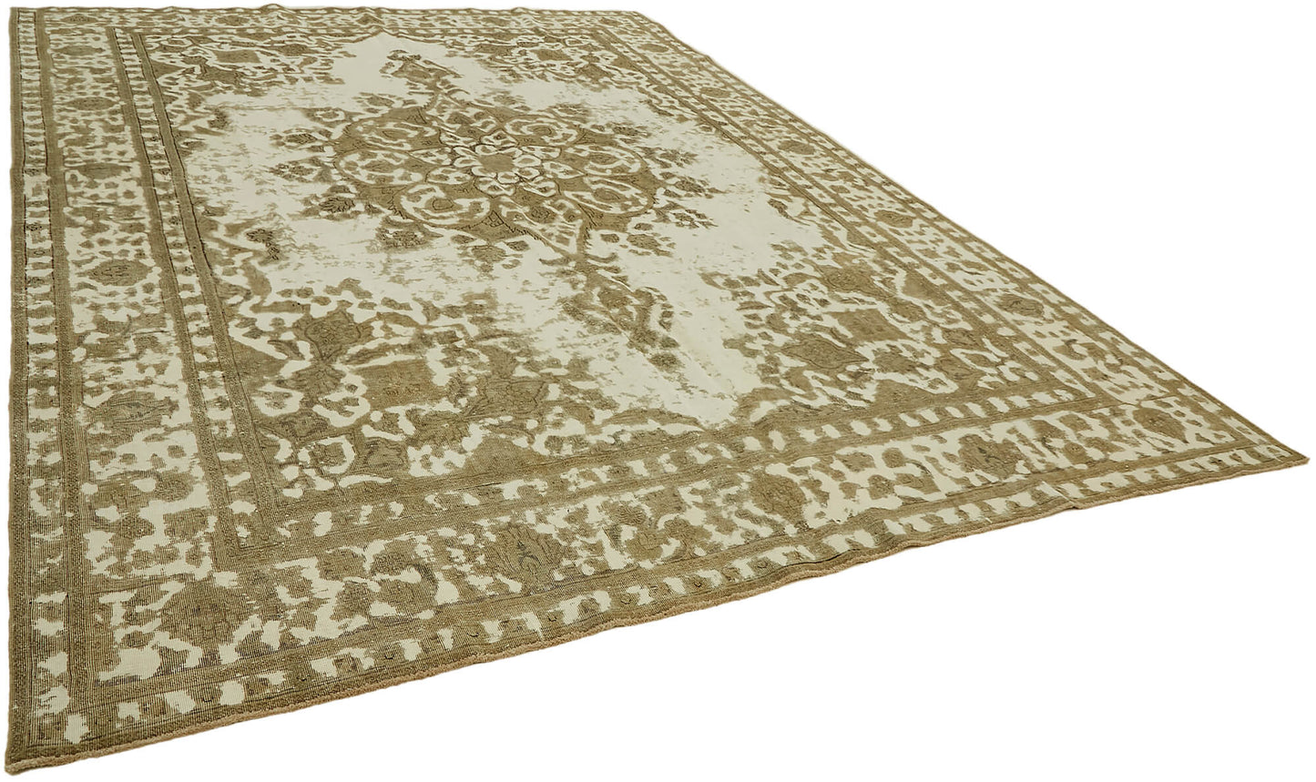 10x12 Beige Vintage Large Area Rug - 44147