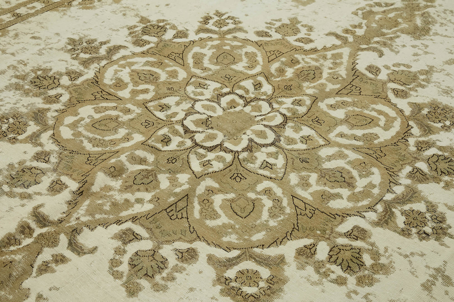 10x12 Beige Vintage Large Area Rug - 44147