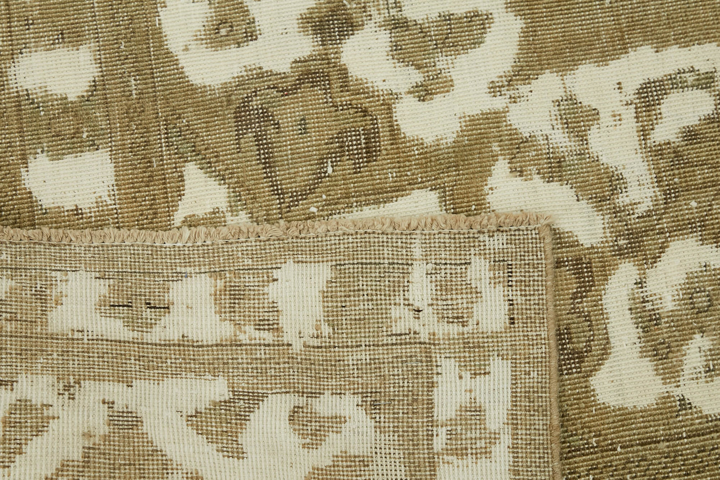 10x12 Beige Vintage Large Area Rug - 44147