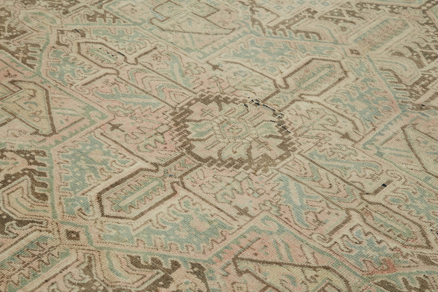 8x11 Beige Vintage Large Area Rug - 44292