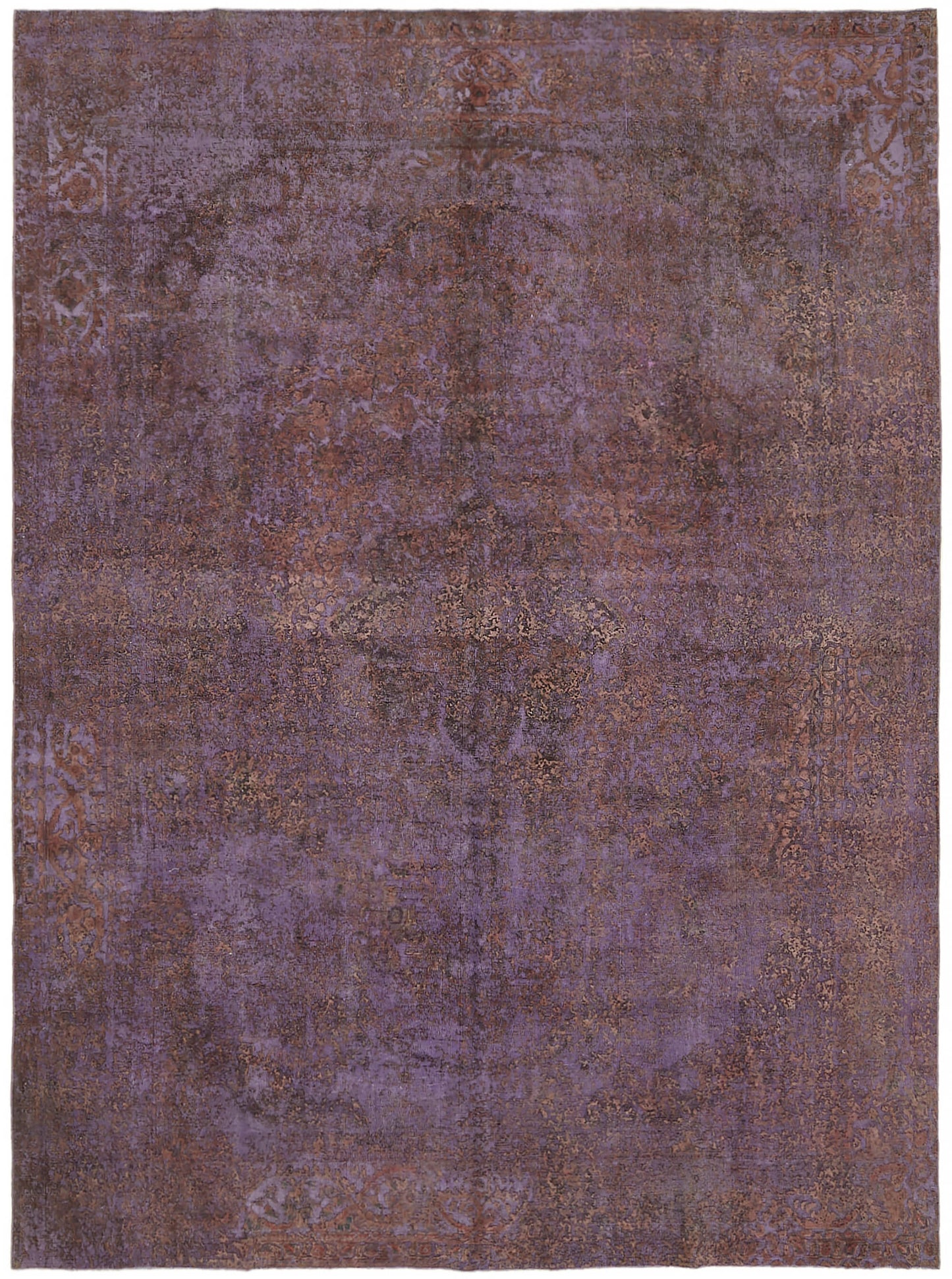 10x13 Purple Overdyed Large Area Rug - 44329