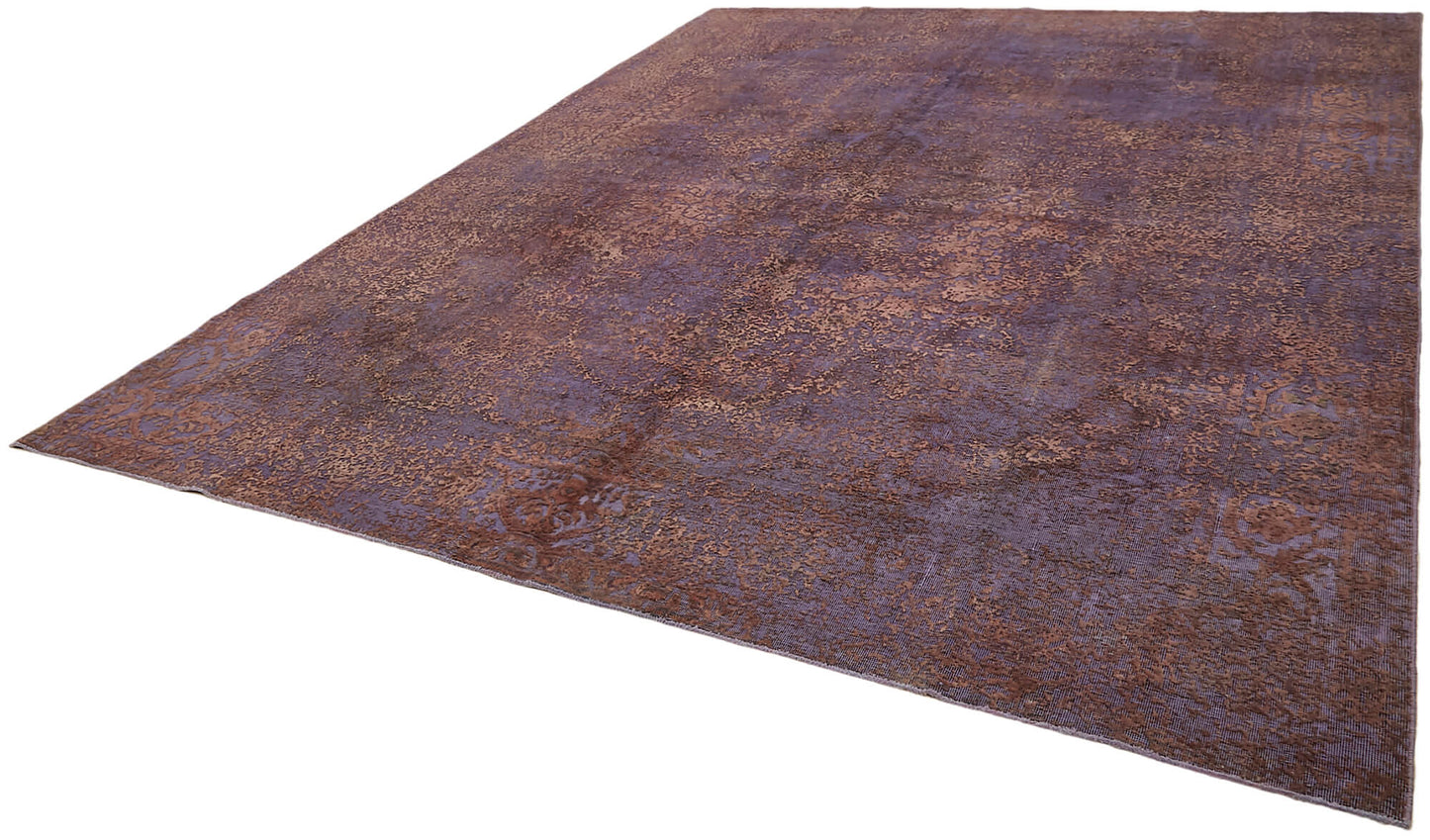 10x13 Purple Overdyed Large Area Rug - 44329