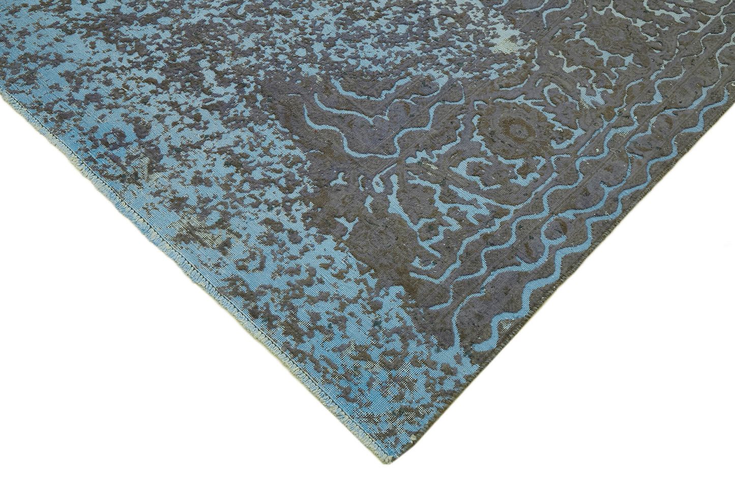 10x13 Grey Overdyed Large Area Rug - 44364