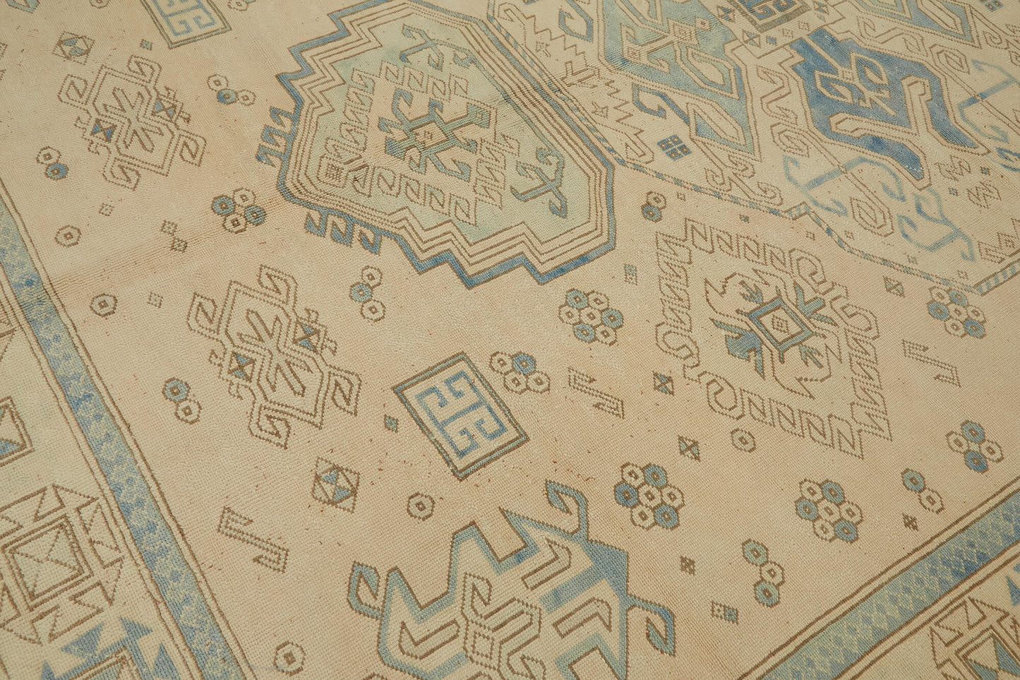 9x11 Beige Vintage Large Area Rug - 44383