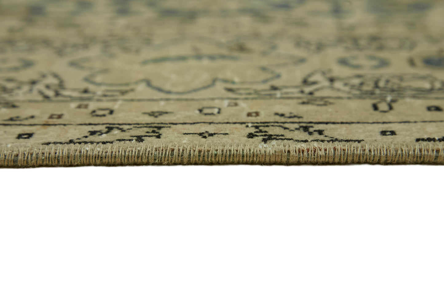 7x9 Beige Vintage Large Area Rug - 44398