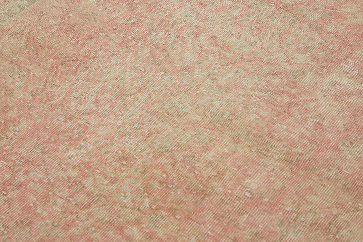 5x8 Beige Turkish Vintage Area Rug - 44617