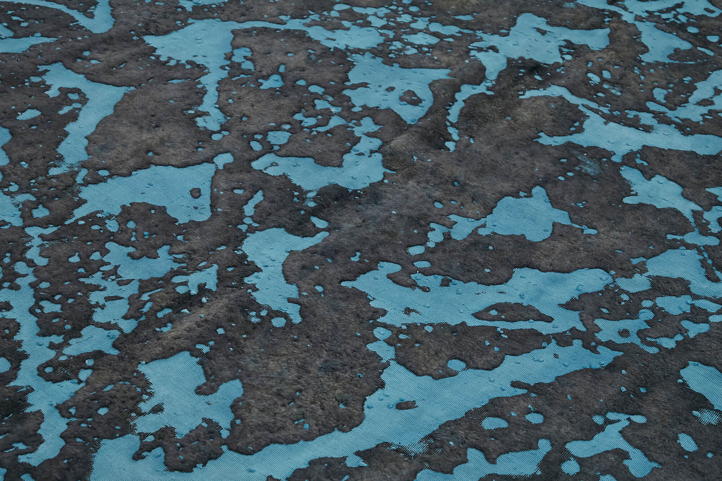 9x12 Blue Overdyed Large Area Rug - 44741