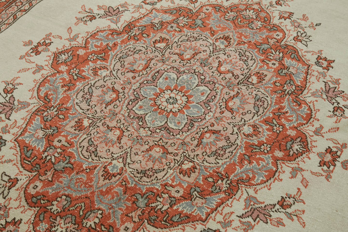 6x13 Red Turkish Vintage Area Rug - 44803