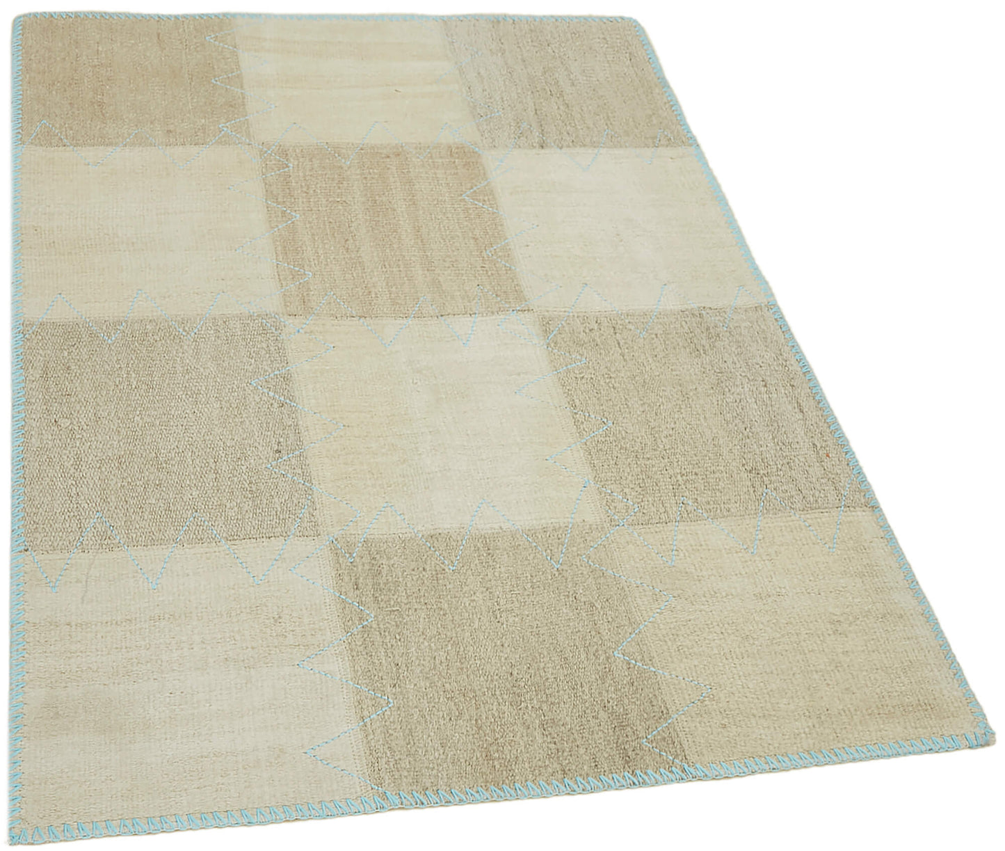 3x4 Beige Hemp Kilim Rug - 44834