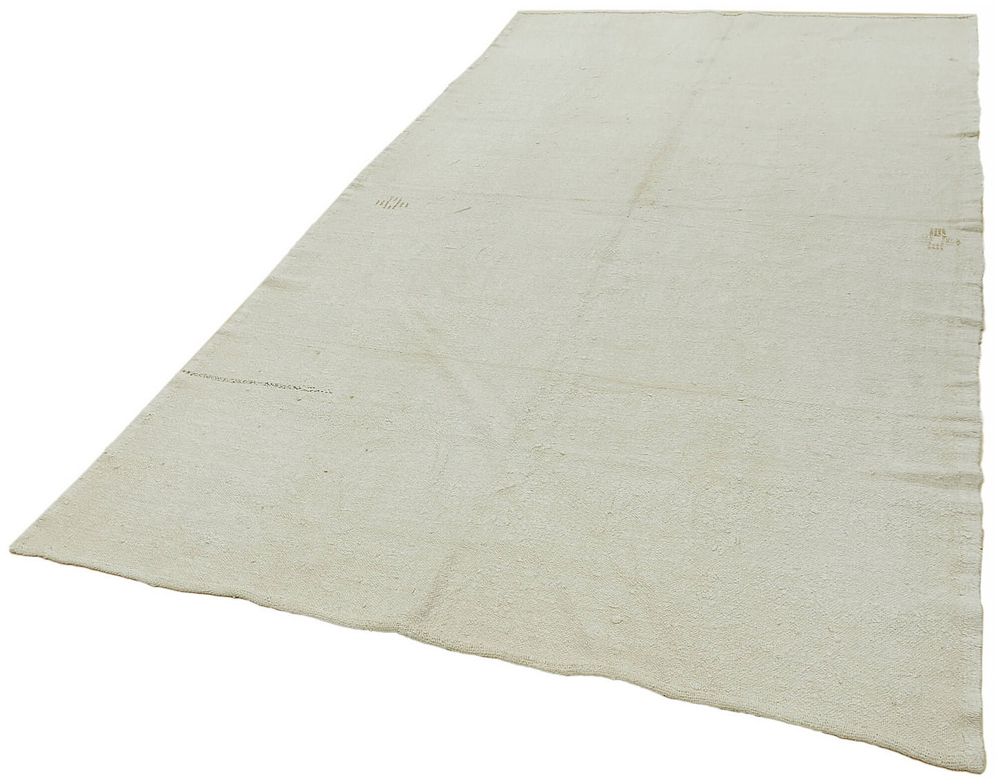 6x9 White Hemp Kilim Rug - 44848