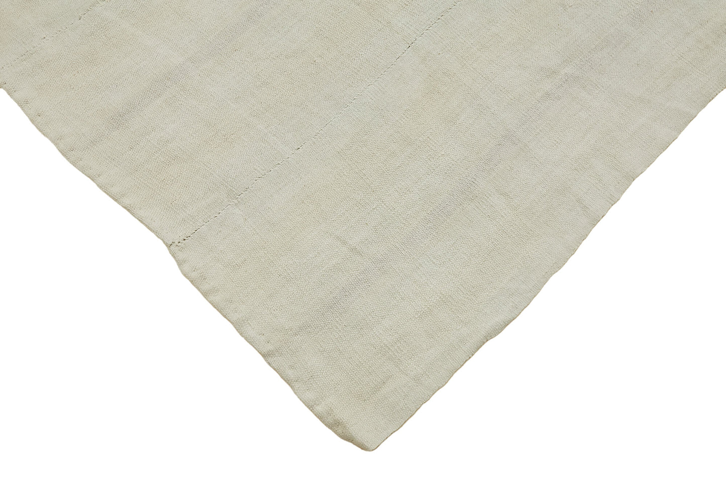 6x7 White Hemp Kilim Rug - 44849