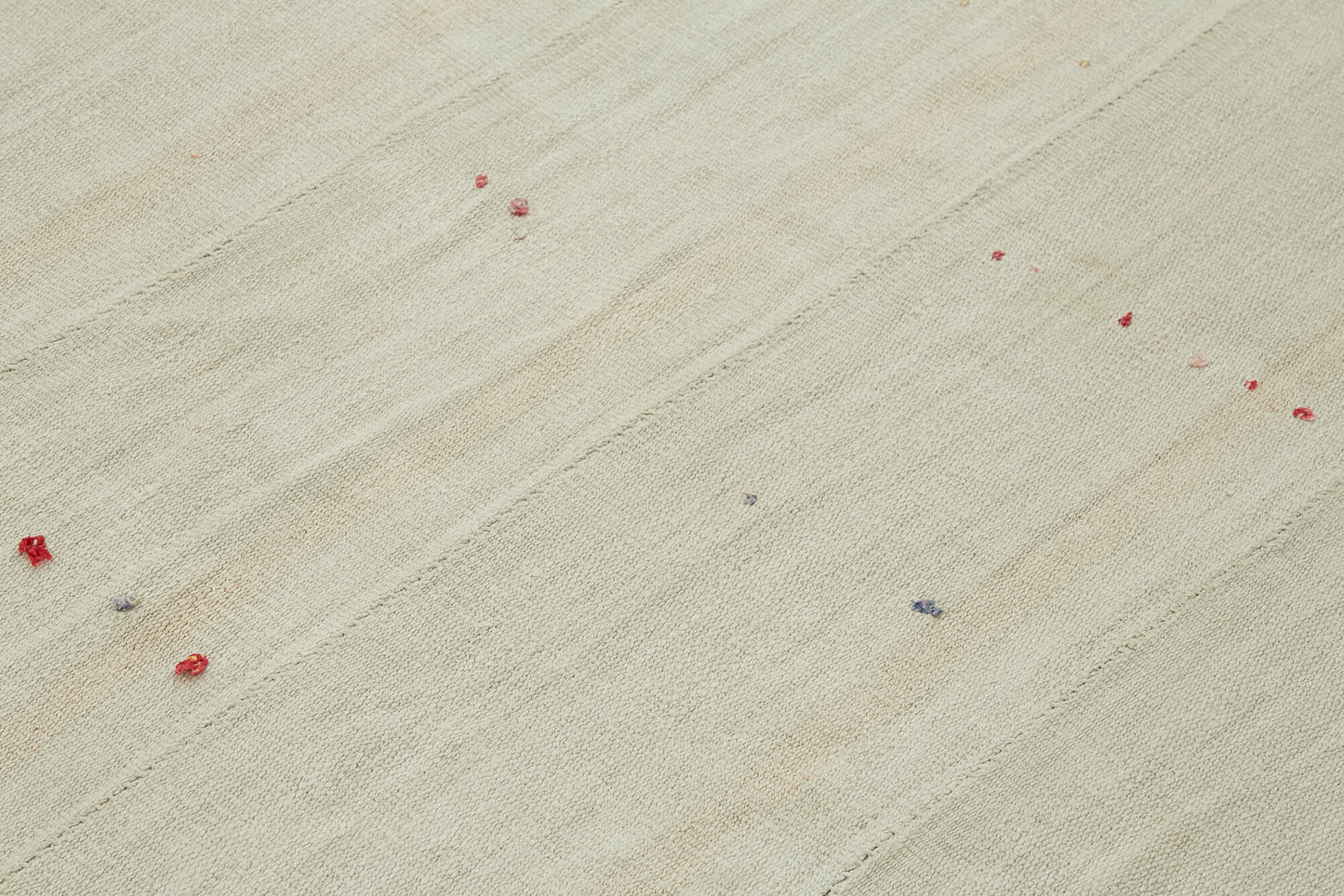 6x7 White Hemp Kilim Rug - 44850