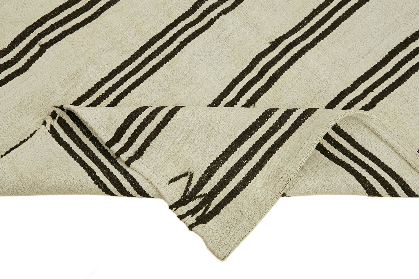 5x8 White Hemp Kilim Rug - 44857