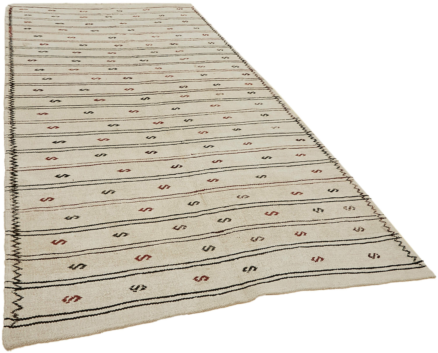 6x10 Beige Hemp Kilim Rug - 44865